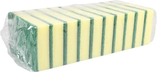 Eponge à récurer viscose fort 14 x 9 x 2.5 cm - 10 pcs.