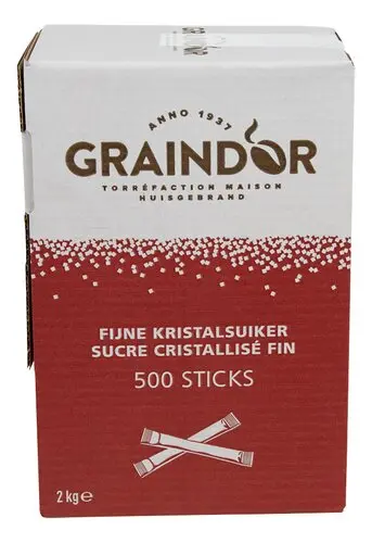 GRAINDOR sucre stick 500x4g.