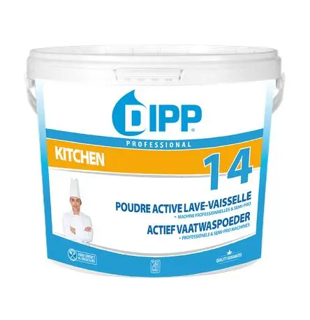 POUDRE LAVE VAISSELLE CHLOREE ACTIVE DIPP 14 - 5 kg