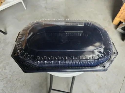 Catering Tray 45 cm. BLACK Combi (50 pcs. tray + 50 pcs. couvercle) 