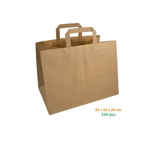 [322226B] Sac en kraft 32+22x26 cm. 250 pcs.