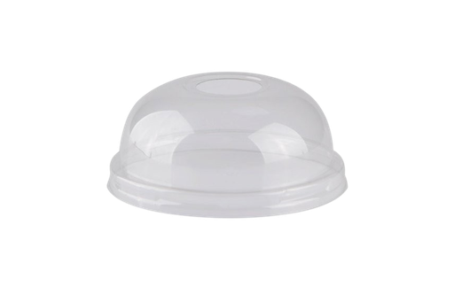 Couvercle Dome with hole transparent smoothie 95 mm. / 1000 pcs.