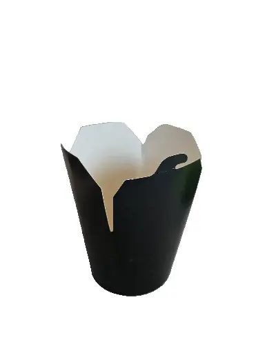 [20191228] Noodle/pasta box 26oz/780ml Black PE 97*90 * 94 (10x50pcs) / 500pcs