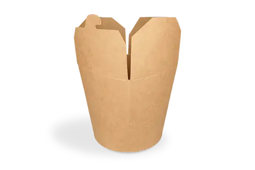 [20190475] Noodle/pasta box 26oz/780ml BROWN PE 97*90*94*97 -  (10x50pcs) / 500pcs