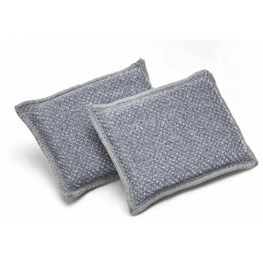 Eponge grattante bifaces en microfibres 13 x 9 cm - 10 pcs.