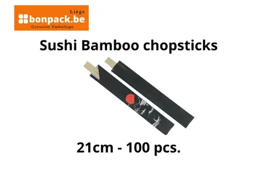 Sushi Bamboo chopsticks 21cm - 100 pcs. 